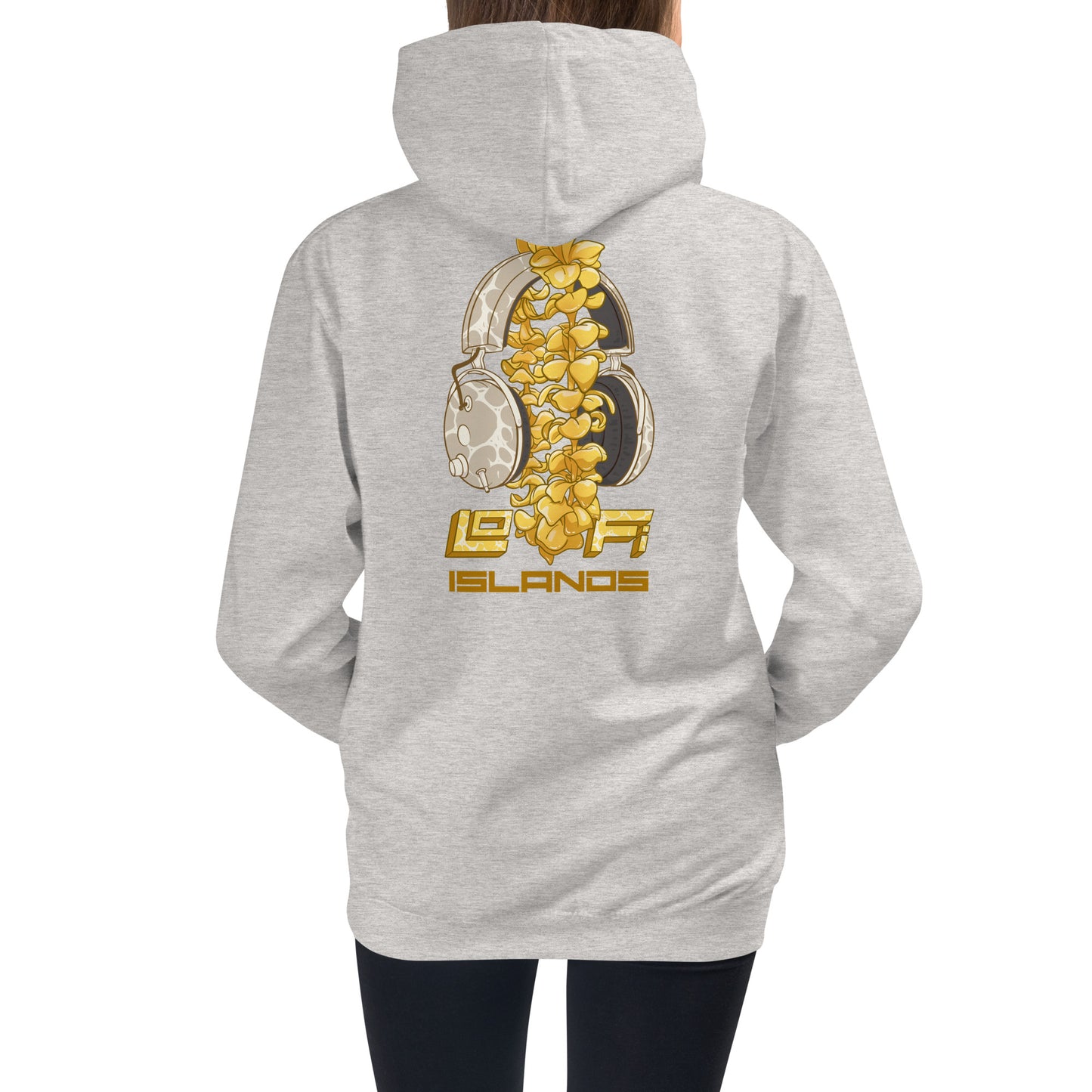 Lo-Fi Headphones Gold Lei Kids Hoodie