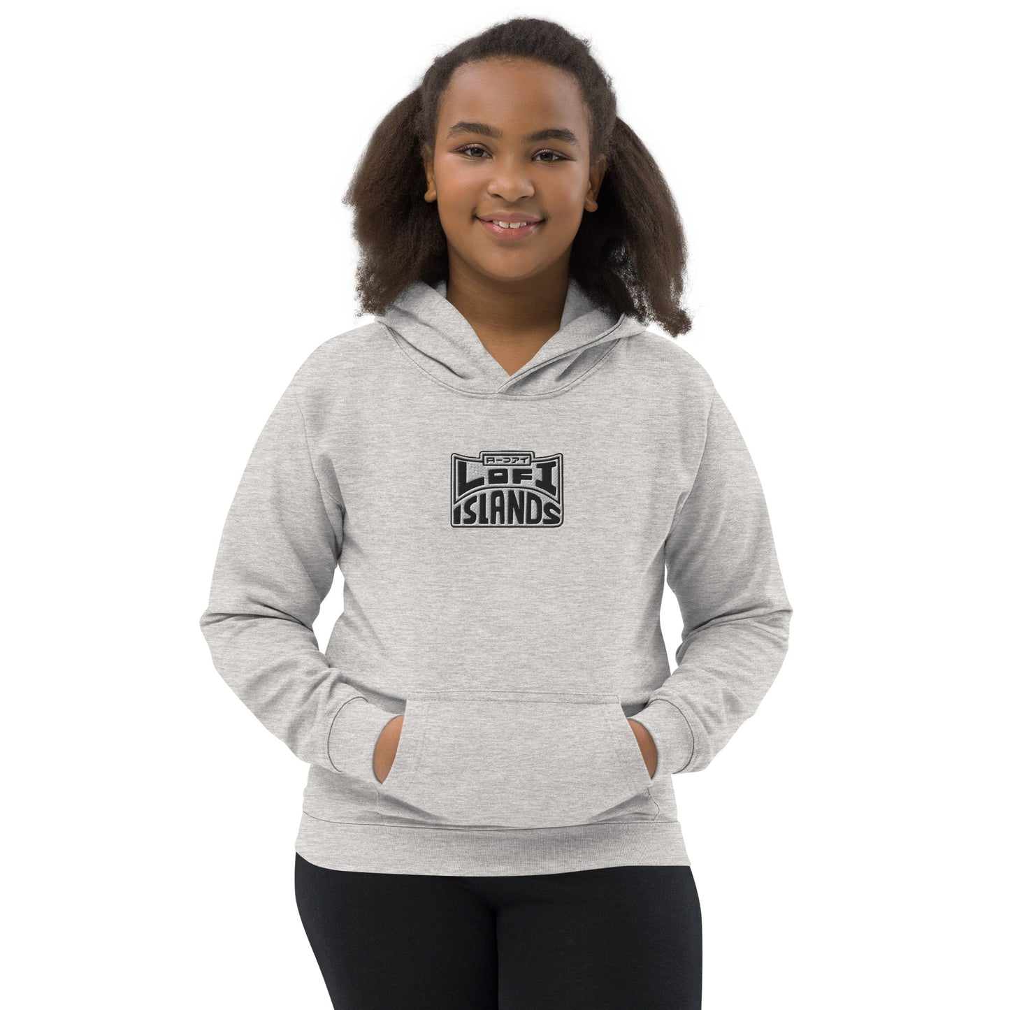 Lo-Fi Headphones Gold Lei Kids Hoodie