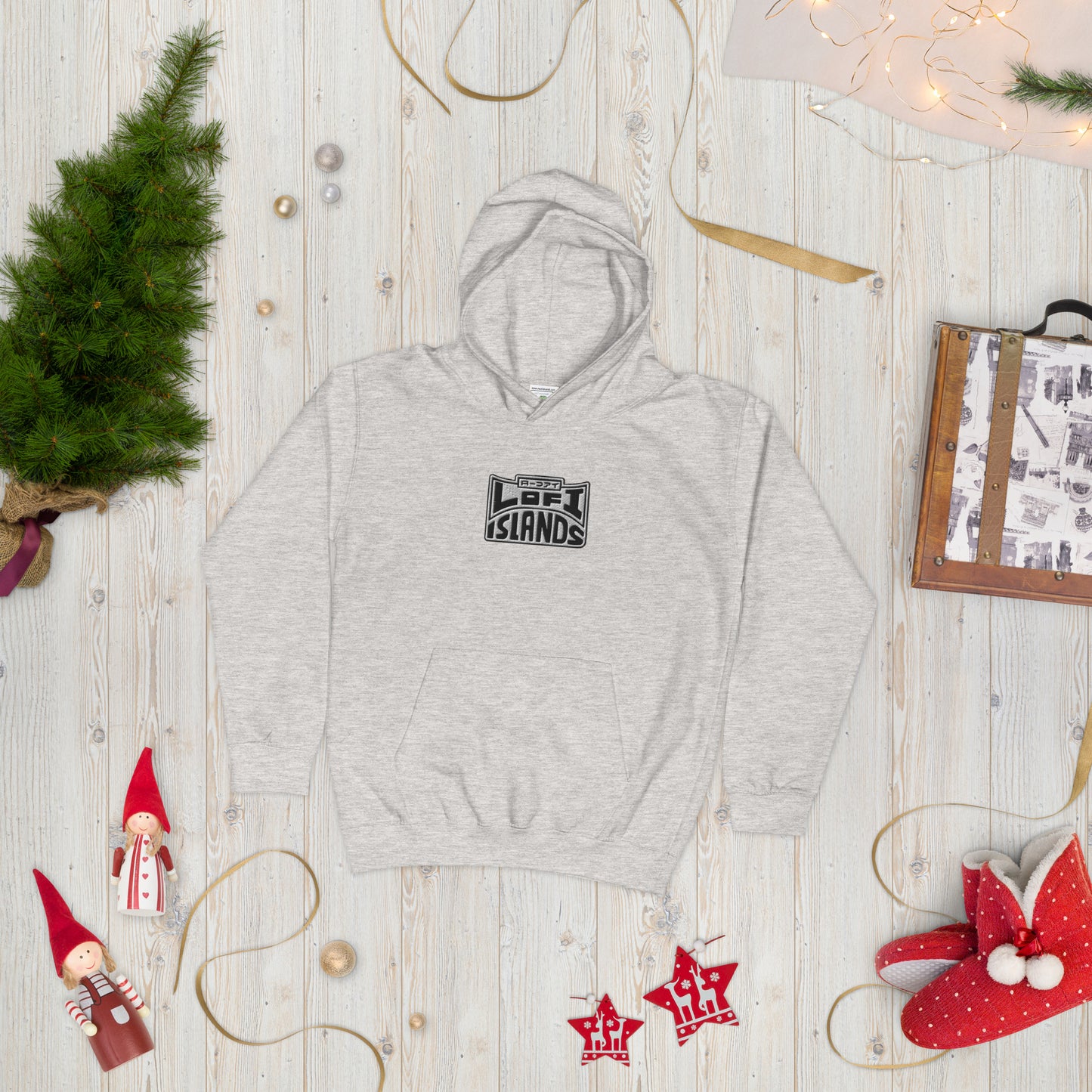 Lo-Fi Headphones Gold Lei Kids Hoodie