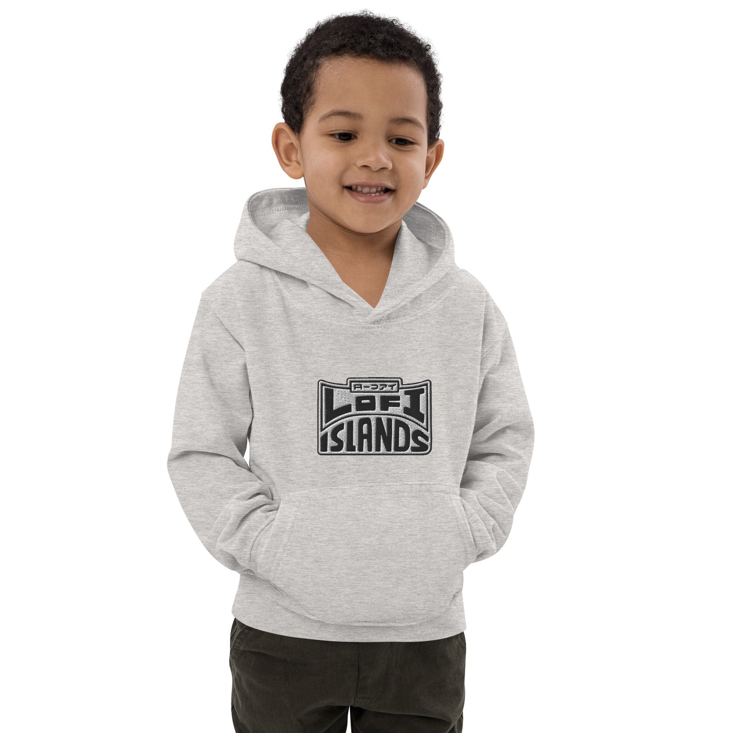 Lo-Fi Headphones Gold Lei Kids Hoodie