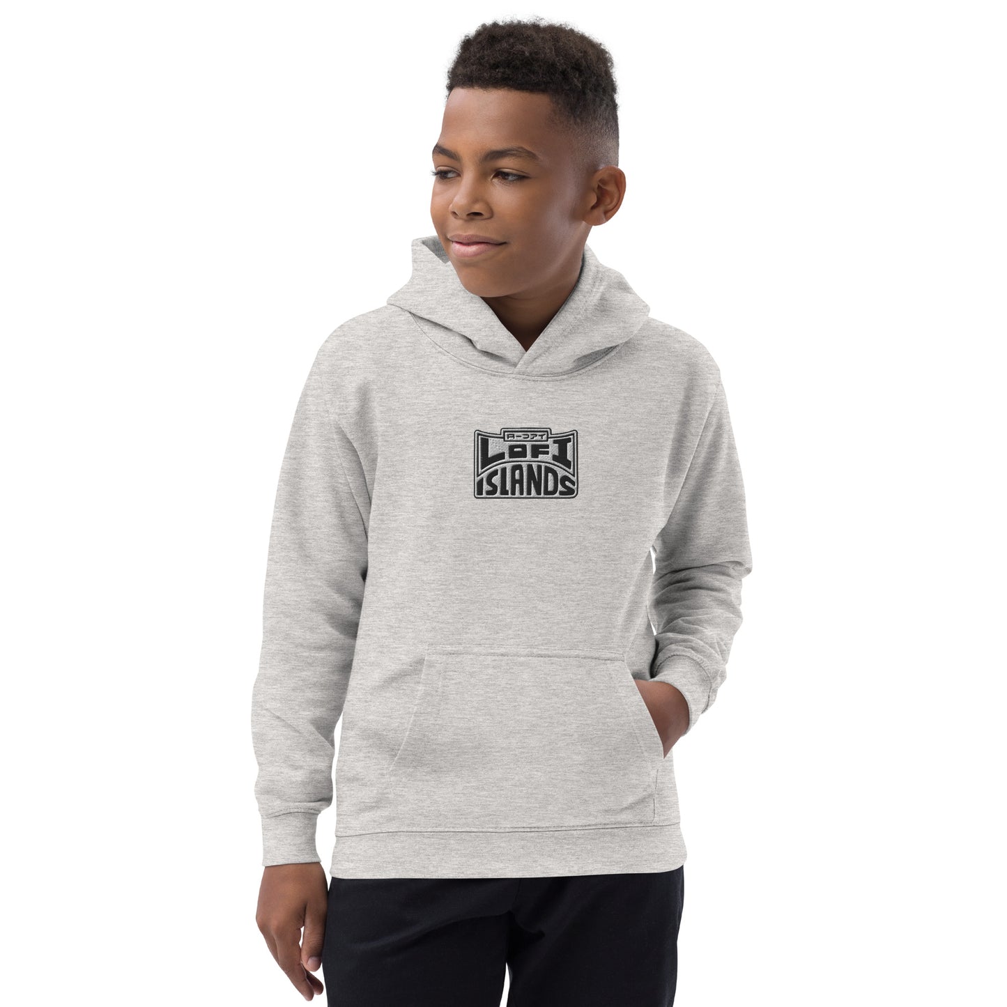 Lo-Fi Headphones Gold Lei Kids Hoodie