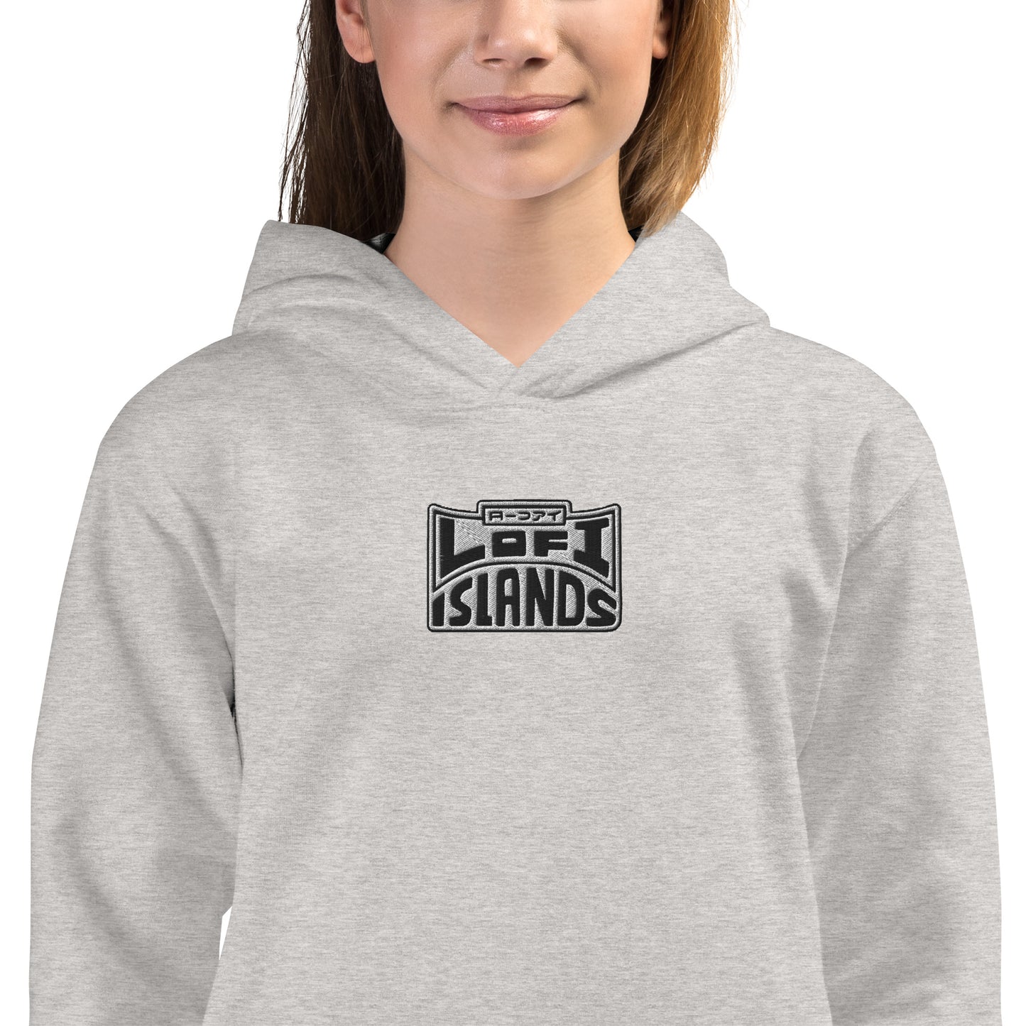 Lo-Fi Headphones Gold Lei Kids Hoodie