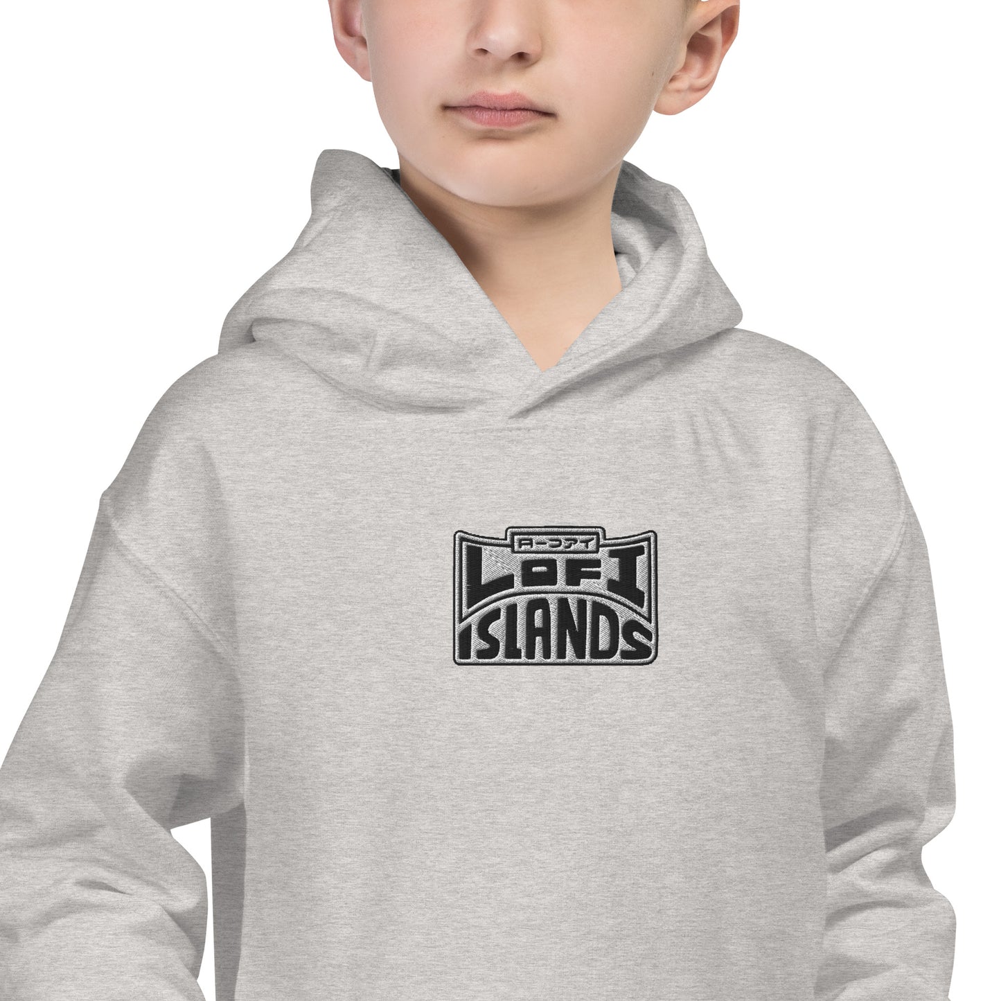 Lo-Fi Headphones Gold Lei Kids Hoodie