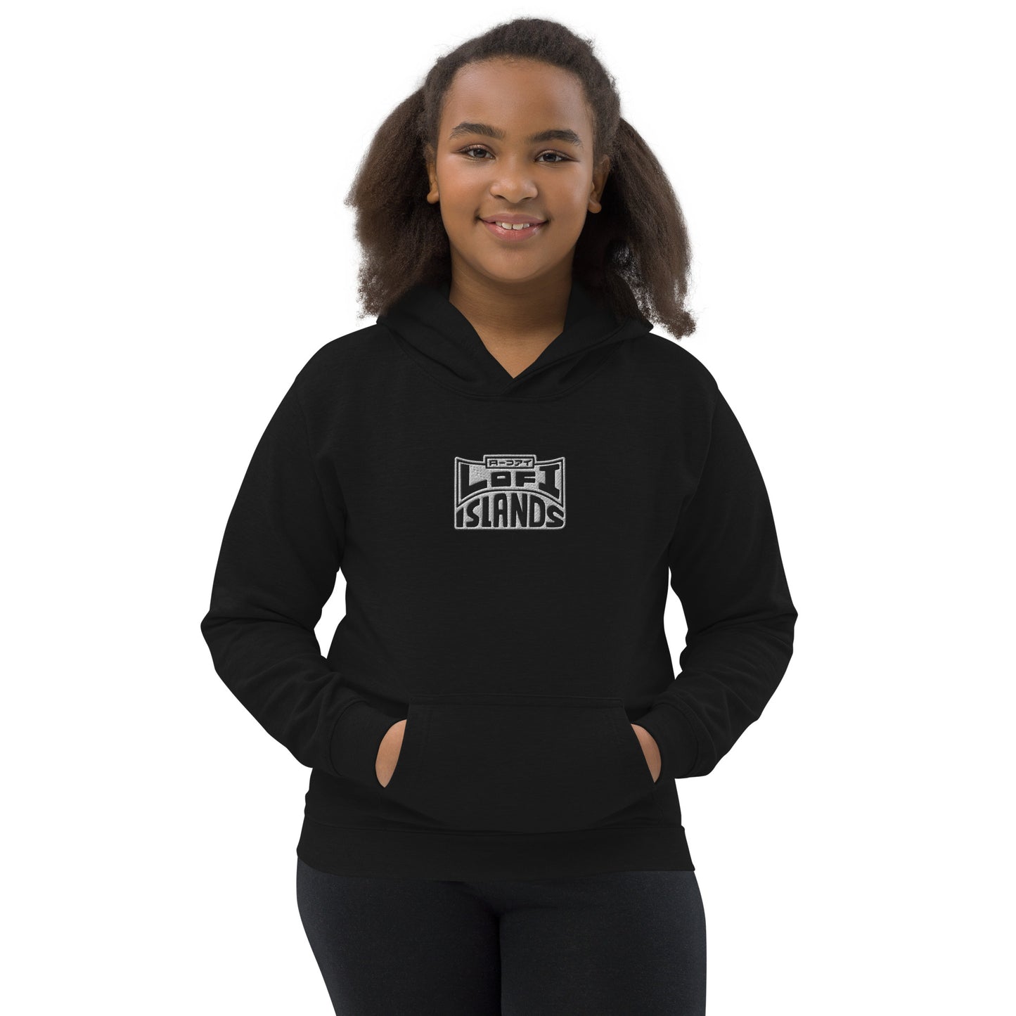 Lo-Fi Headphones Gold Lei Kids Hoodie