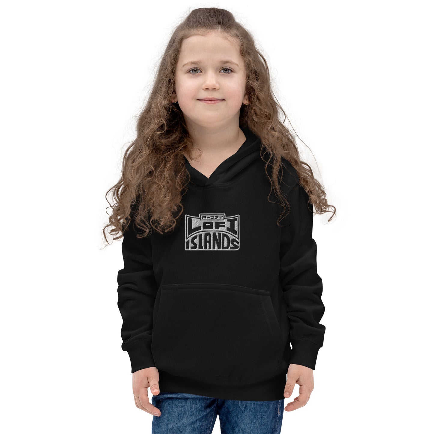 Lo-Fi Headphones Gold Lei Kids Hoodie