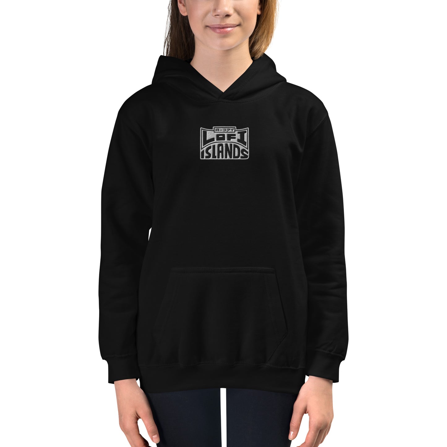 Lo-Fi Headphones Gold Lei Kids Hoodie