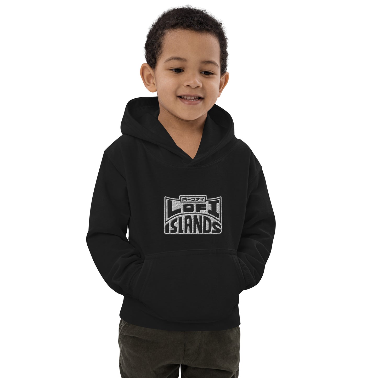 Lo-Fi Headphones Gold Lei Kids Hoodie