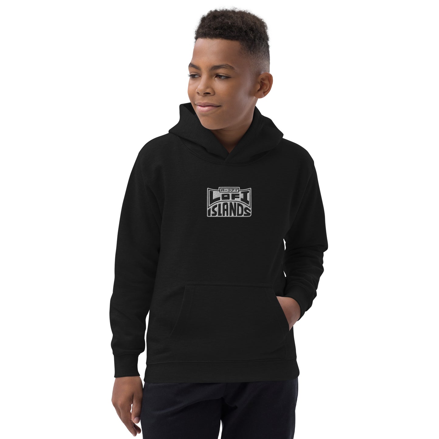 Lo-Fi Headphones Gold Lei Kids Hoodie