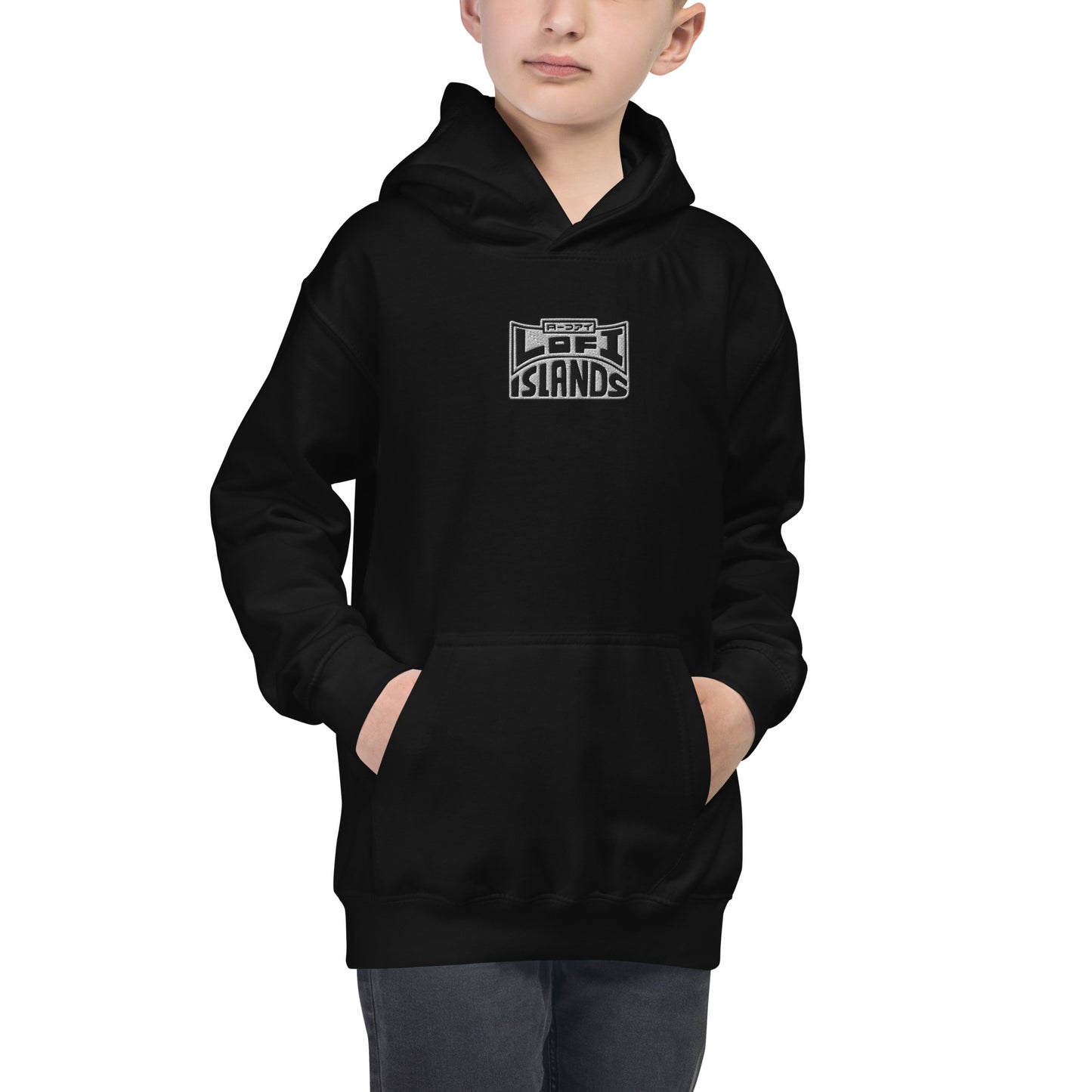 Lo-Fi Headphones Gold Lei Kids Hoodie