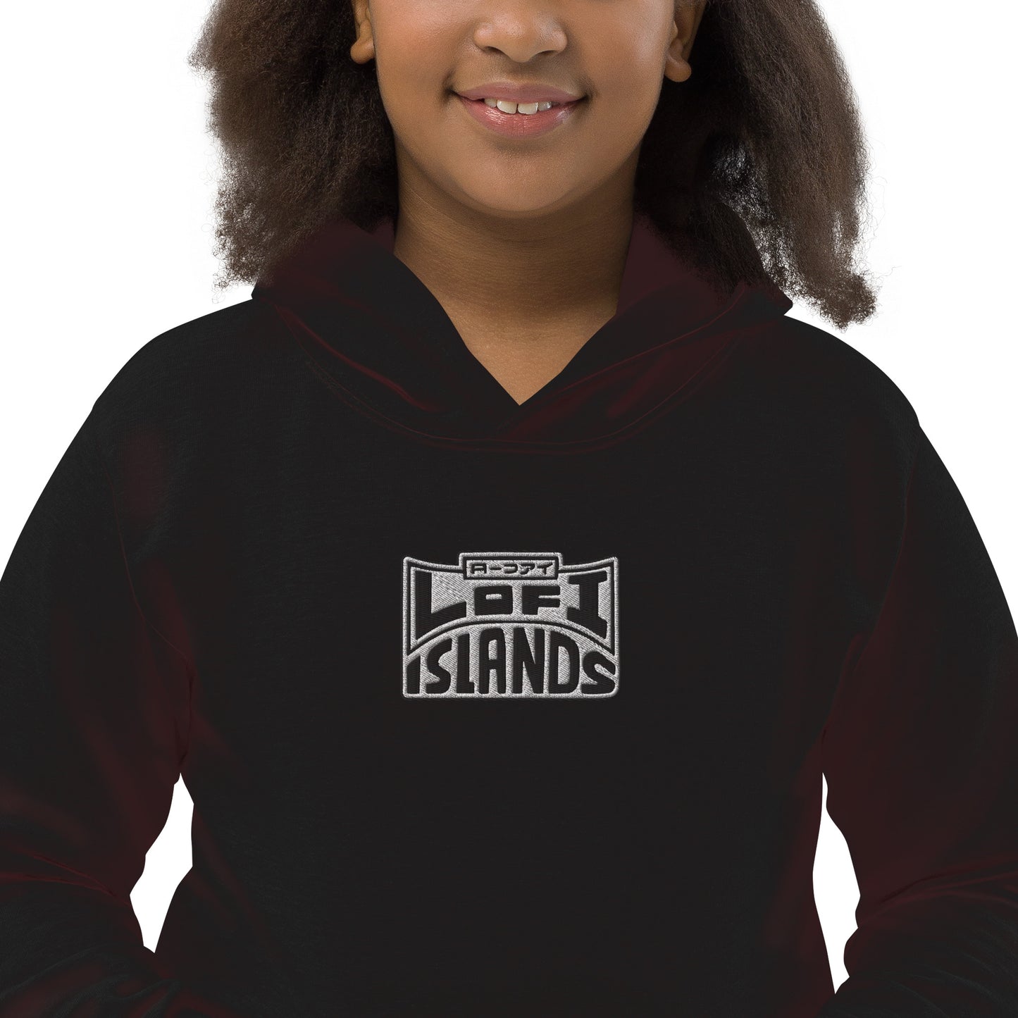Lo-Fi Headphones Gold Lei Kids Hoodie