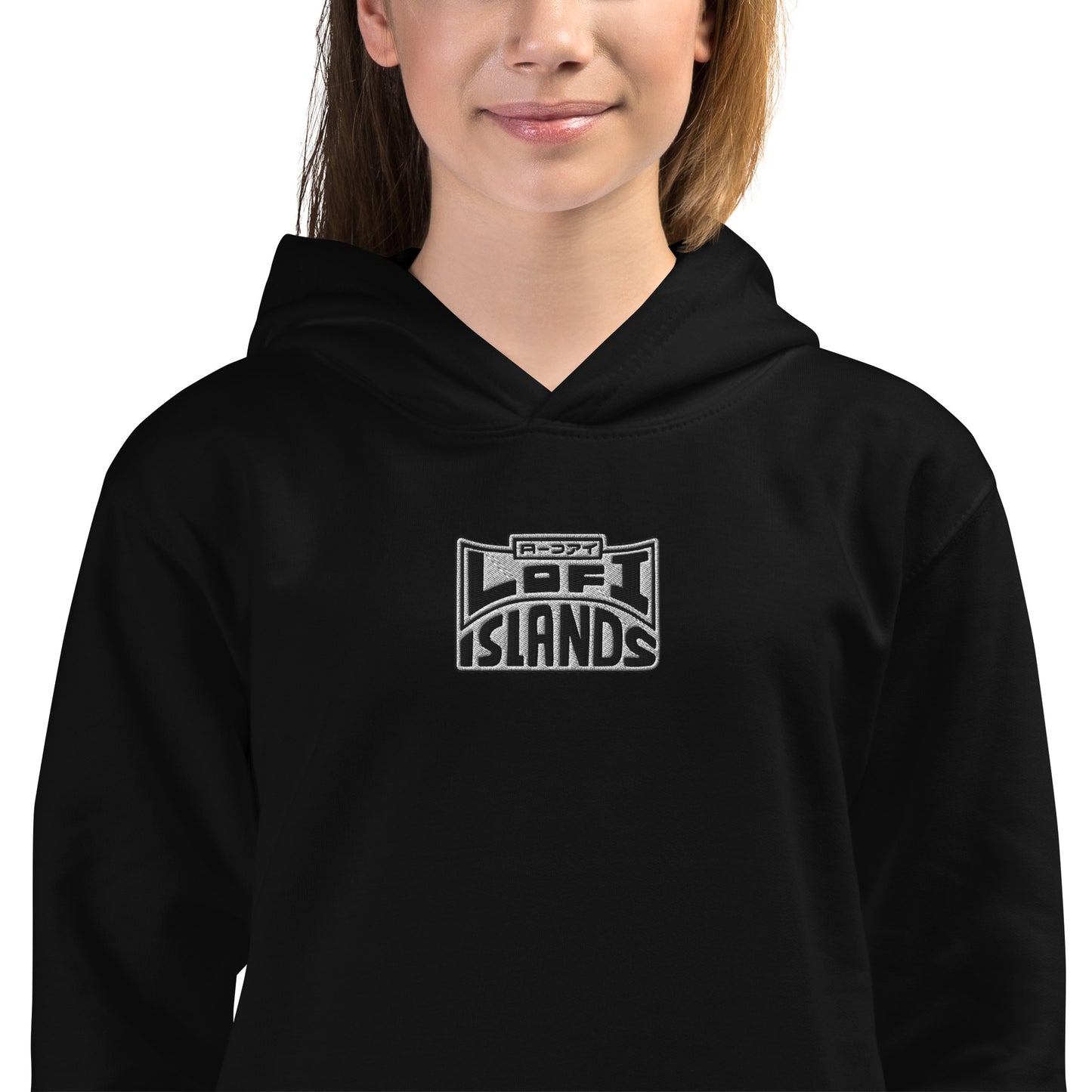 Lo-Fi Headphones Gold Lei Kids Hoodie