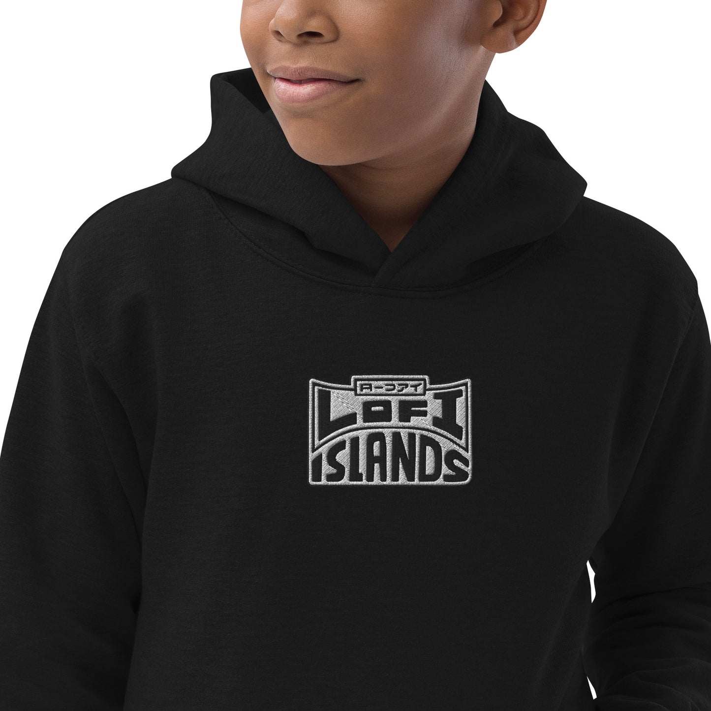 Lo-Fi Headphones Gold Lei Kids Hoodie