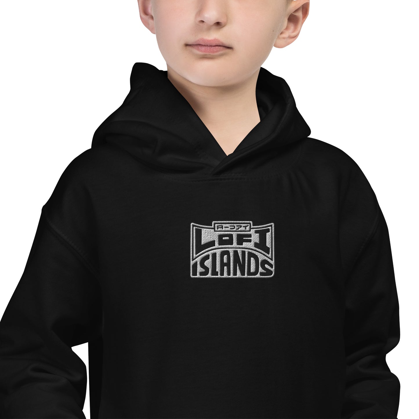 Lo-Fi Headphones Gold Lei Kids Hoodie