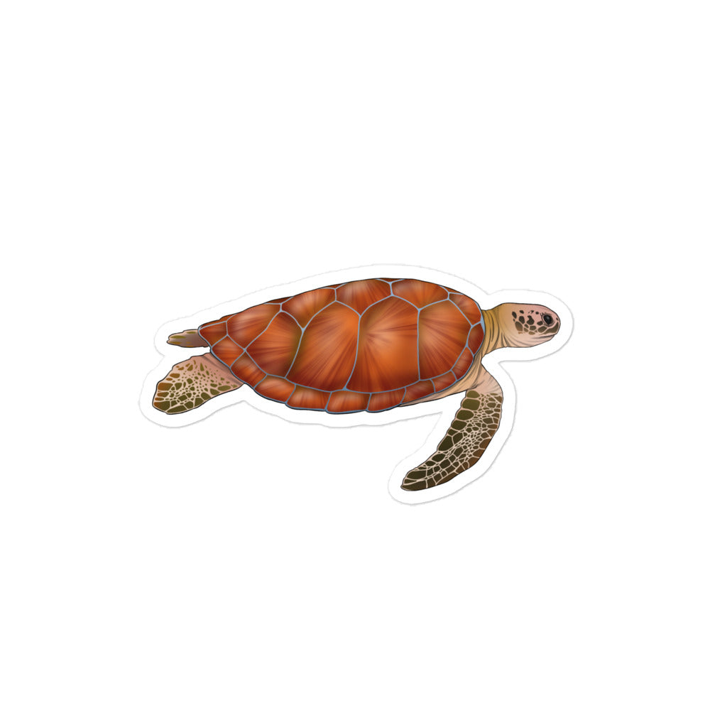 Sea Turtle Bubble-Free Stickers