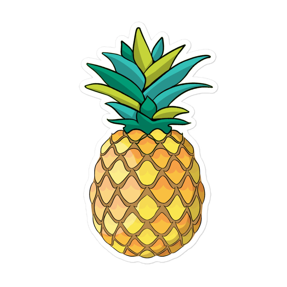 Islands Pineapple Bubble-Free Stickers