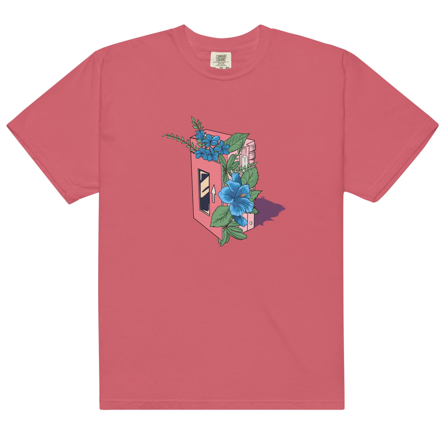 Hibiscus Cassette Men’s Garment-Dyed Heavyweight T-Shirt