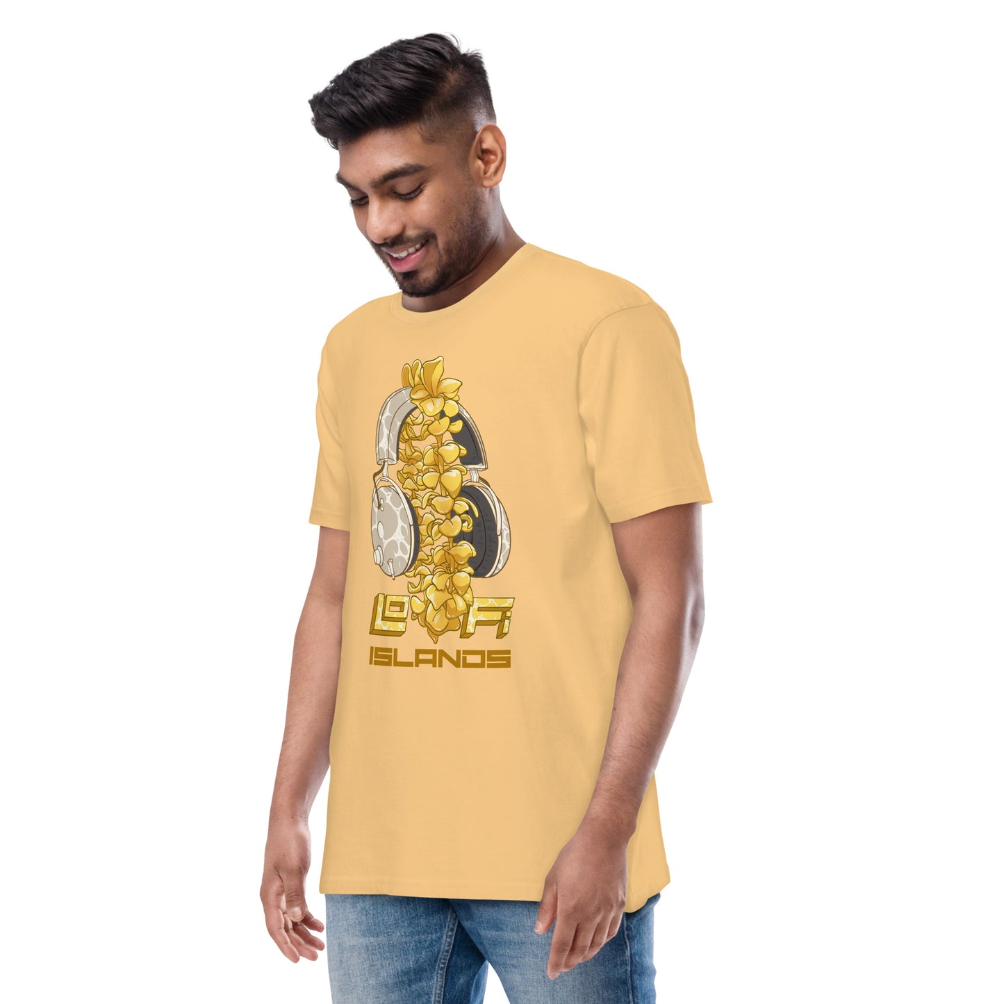 Gold Lei Headphones Men’s Premium Heavyweight Tee