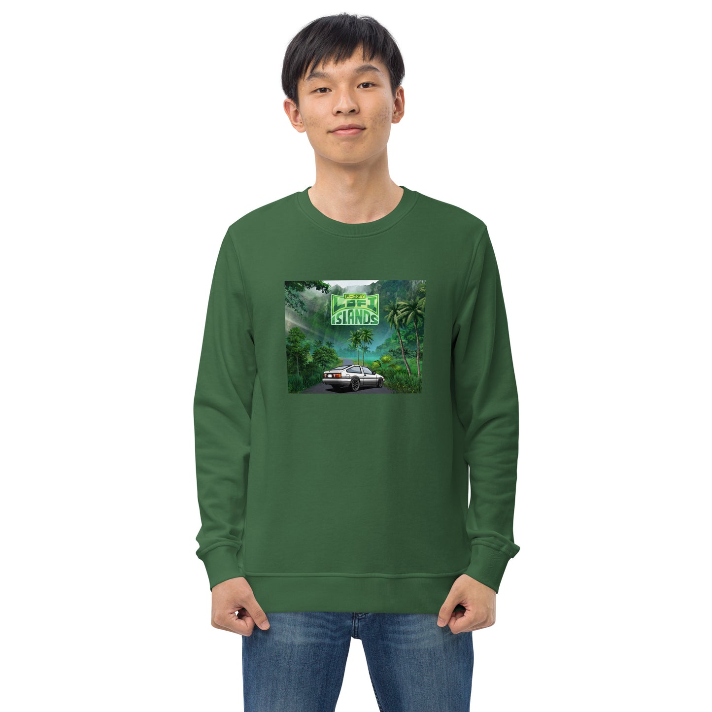 Lo-Fi Islands Kaneohe Drive Unisex Organic Sweatshirt