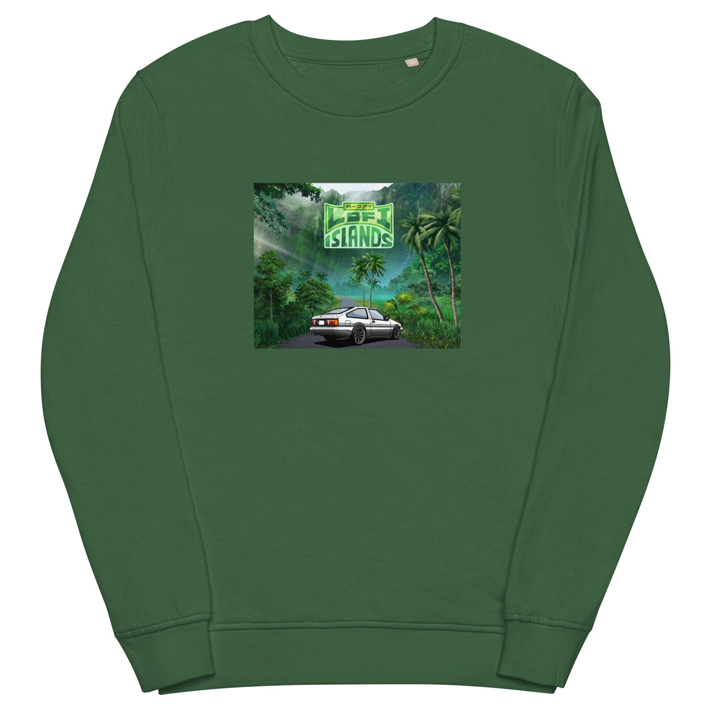 Lo-Fi Islands Kaneohe Drive Unisex Organic Sweatshirt