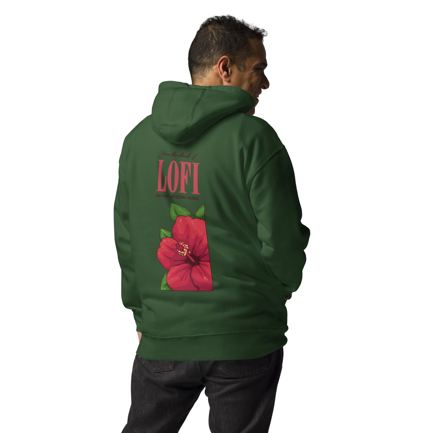 Lo-Fi Hibiscus Unisex Hoodie