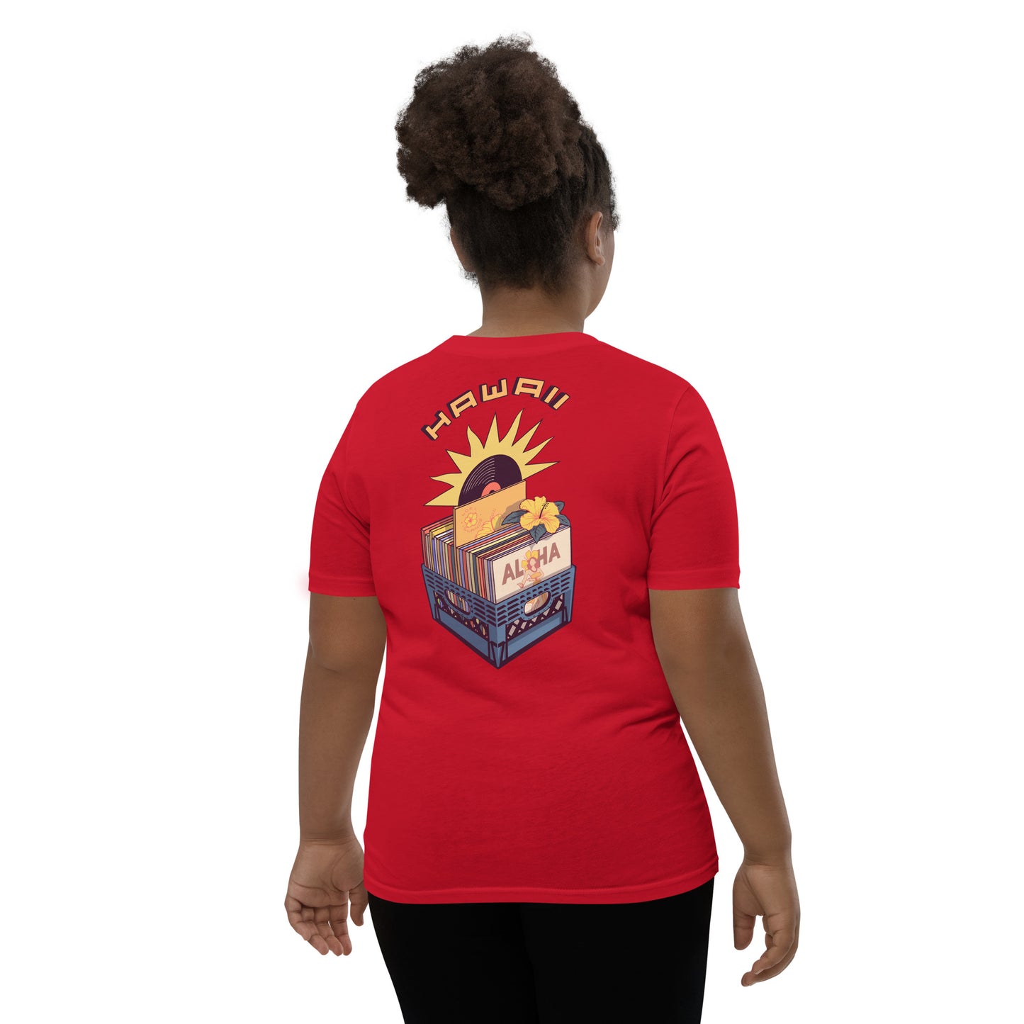 Red Vinyl Records Youth Short Sleeve T-Shirt