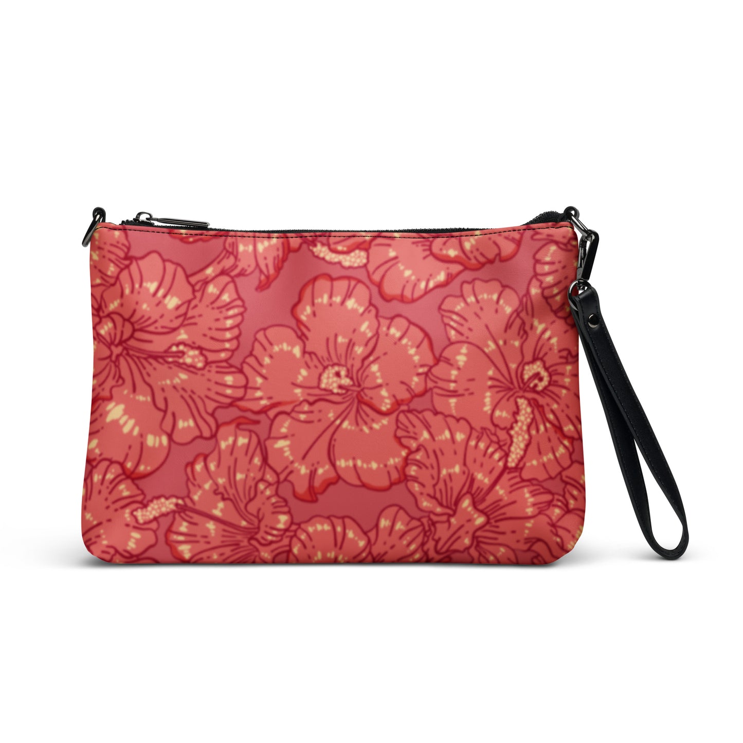 Red Hibiscus Crossbody Bag