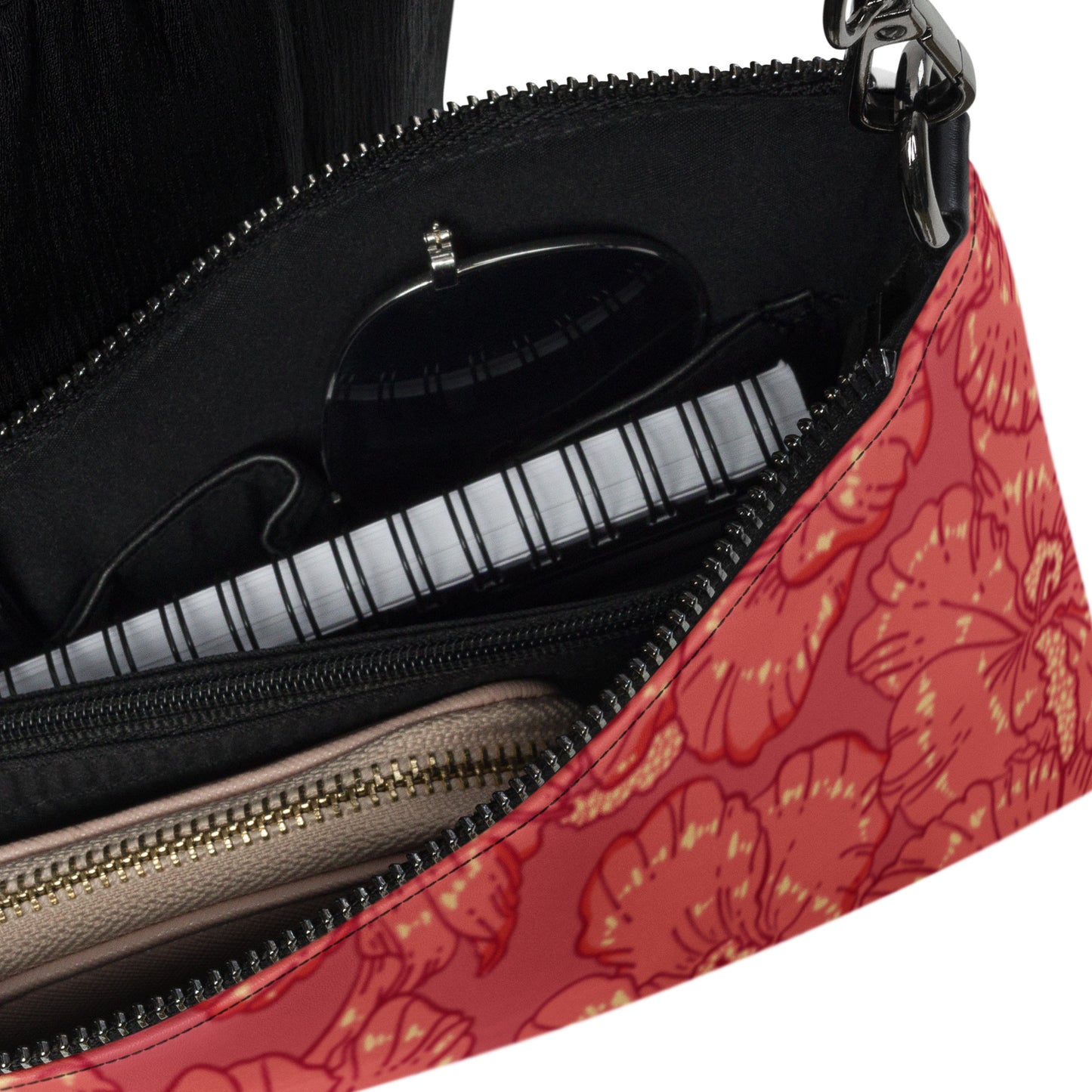 Red Hibiscus Crossbody Bag