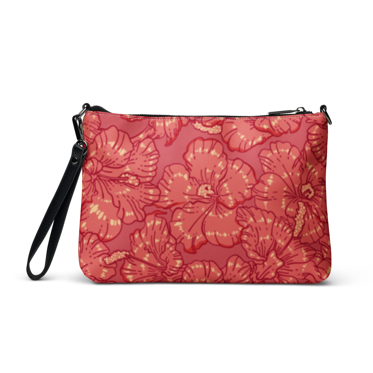 Red Hibiscus Crossbody Bag