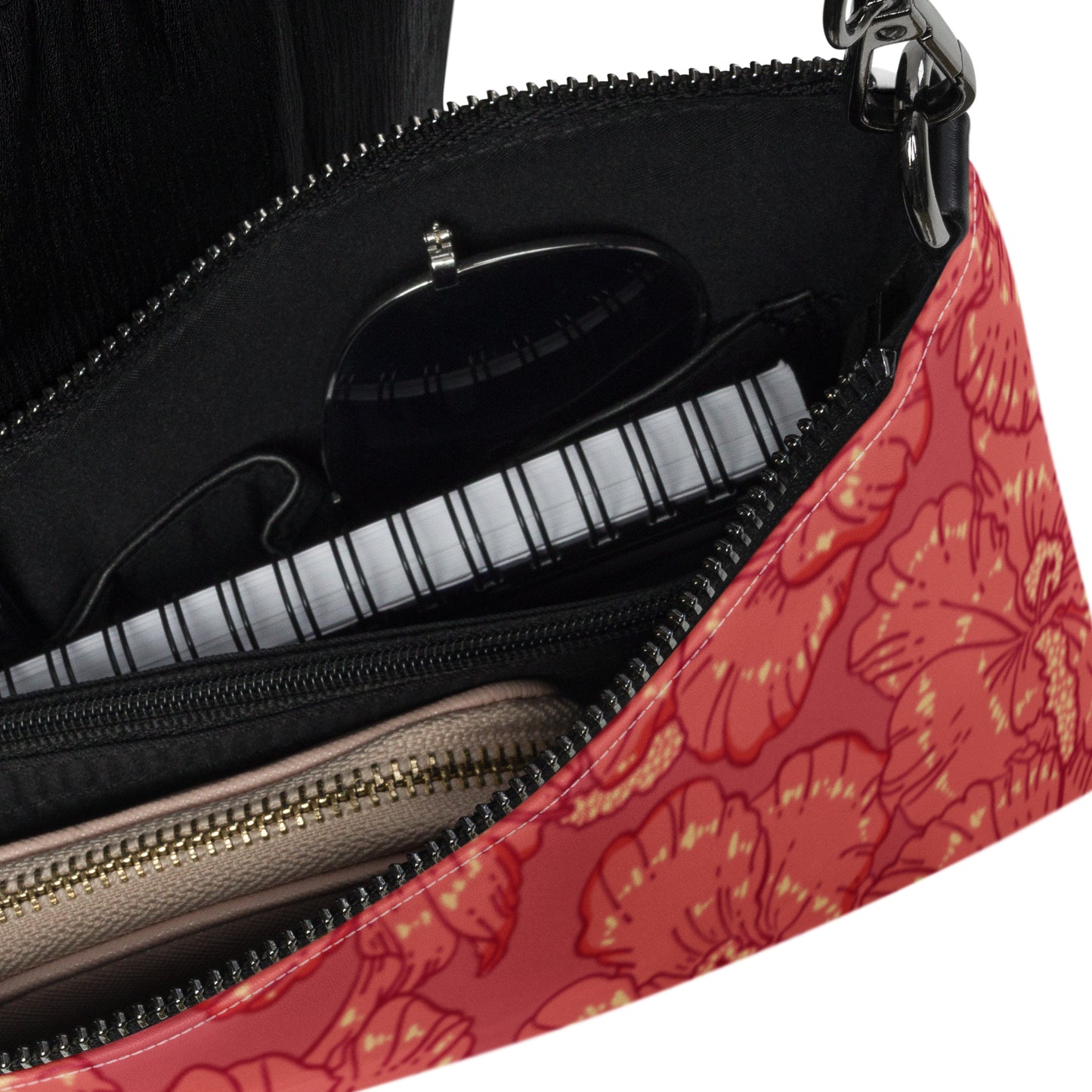 Red Hibiscus Crossbody Bag