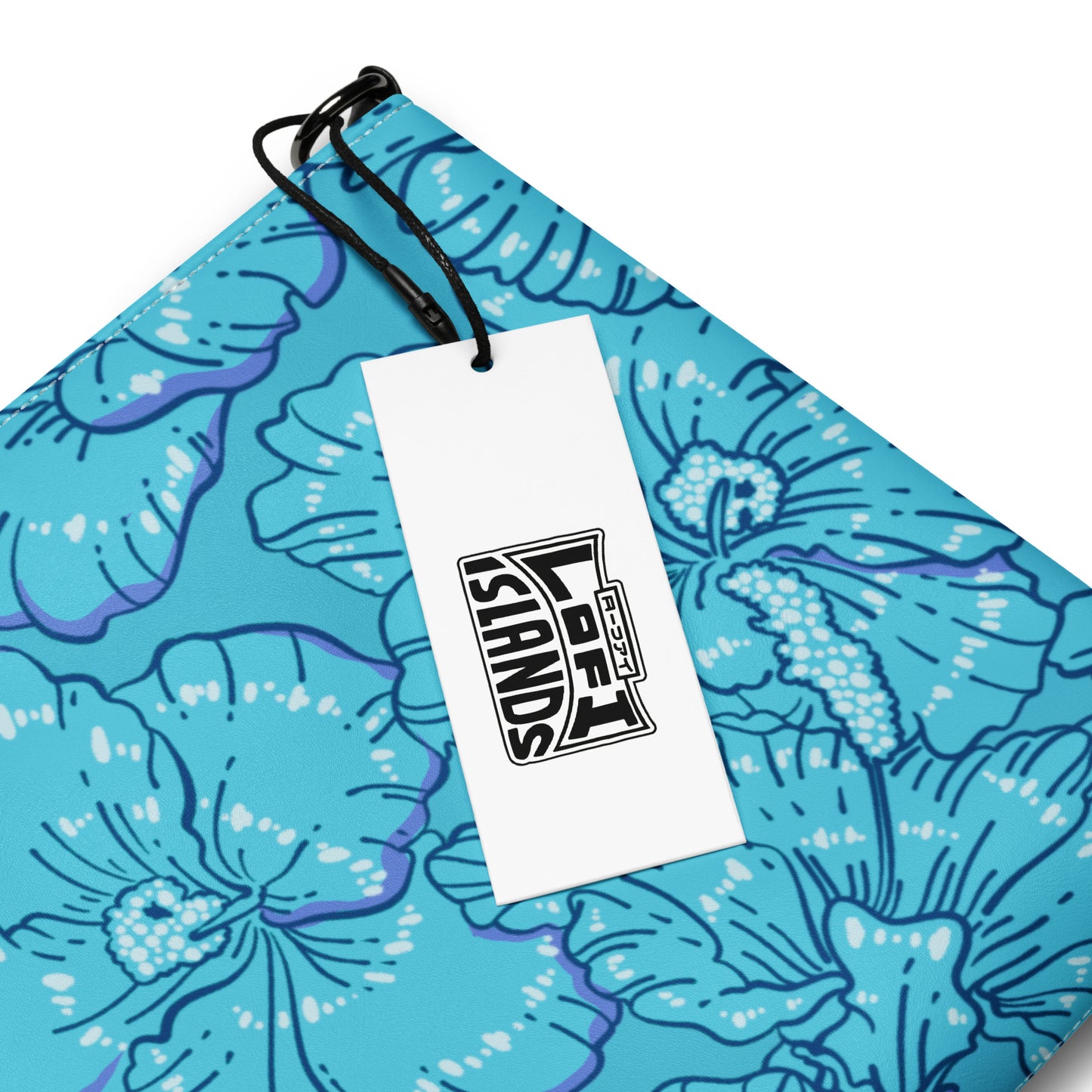 Blue Hibiscus Crossbody Bag