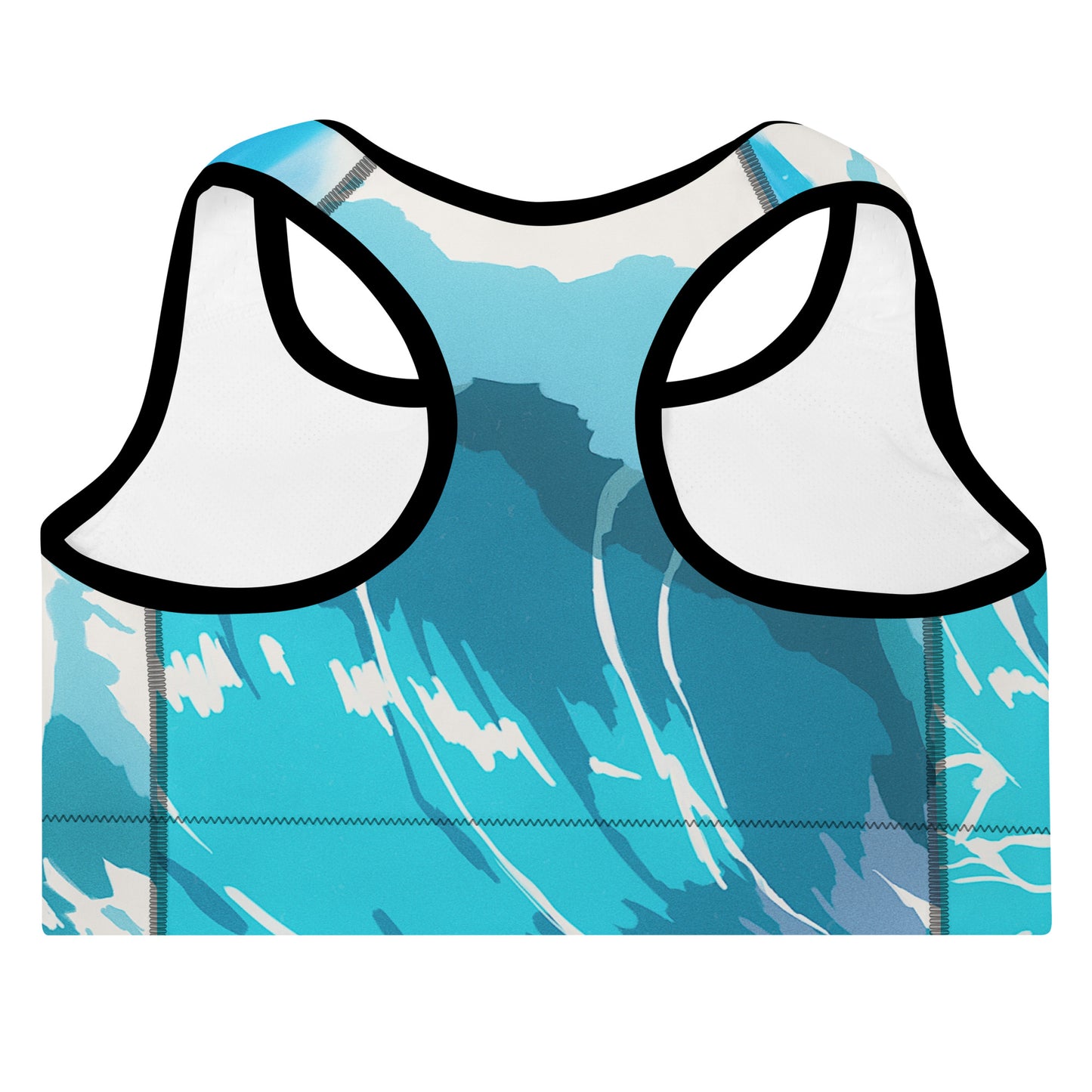 Ocean Wave Padded Sports Bra