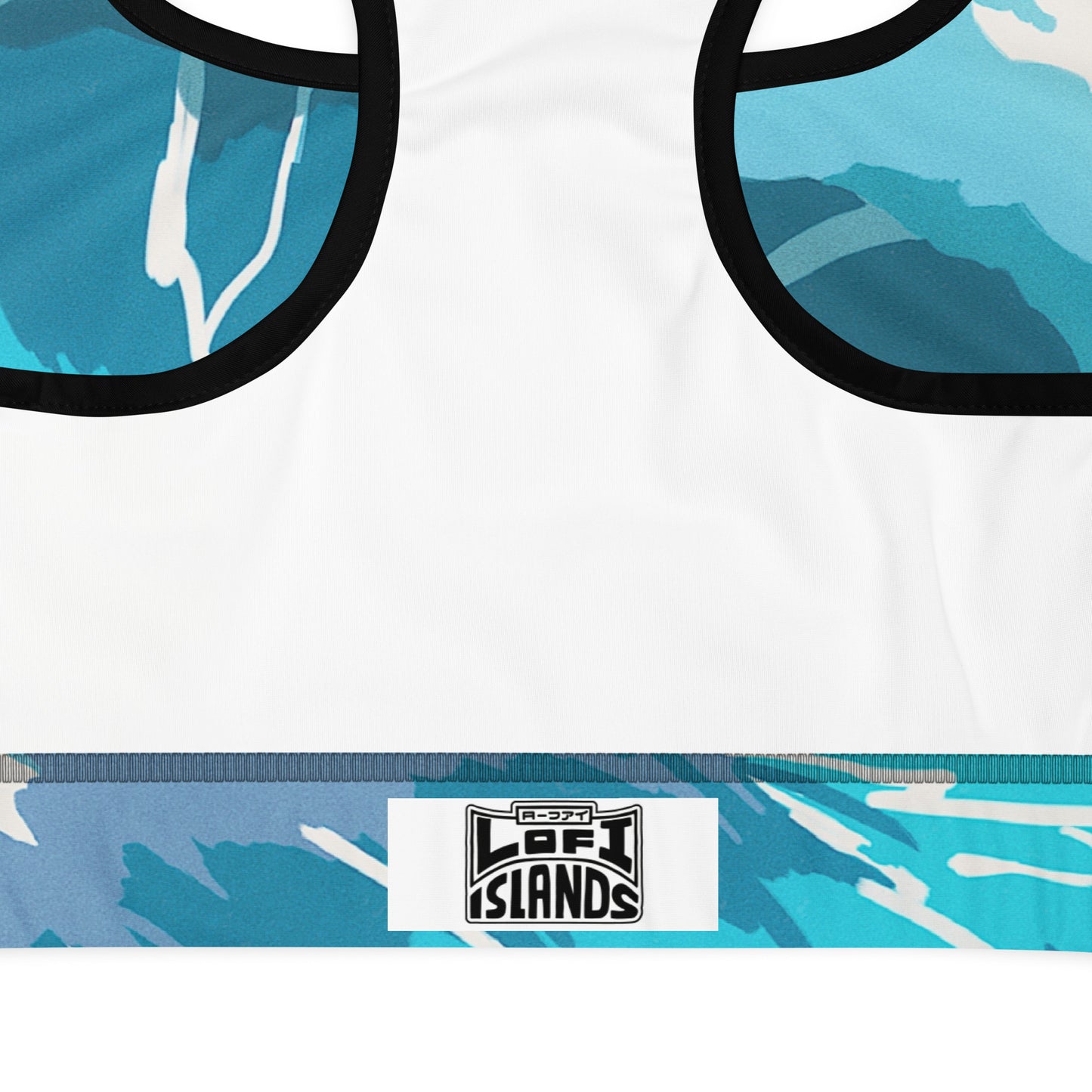 Ocean Wave Padded Sports Bra