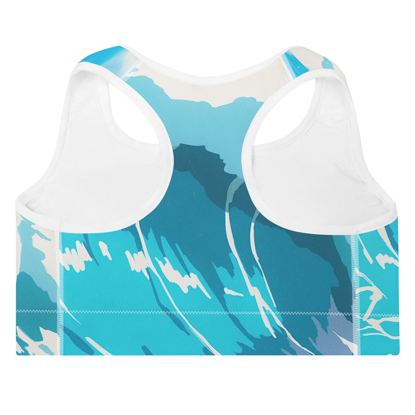 Ocean Wave Padded Sports Bra