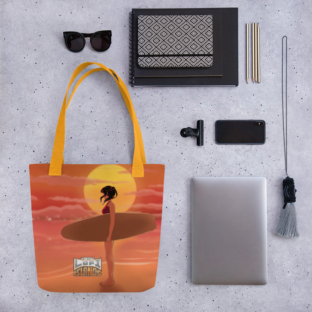 Surfer Girl Tote Bag