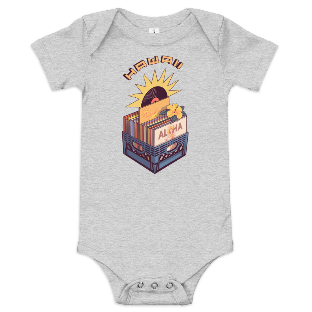 Vinyl Records Baby Short Sleeve One Piece