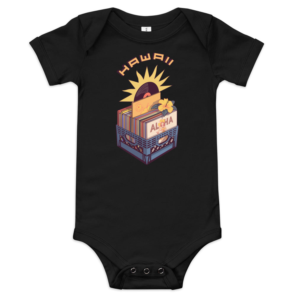 Vinyl Records Baby Short Sleeve One Piece