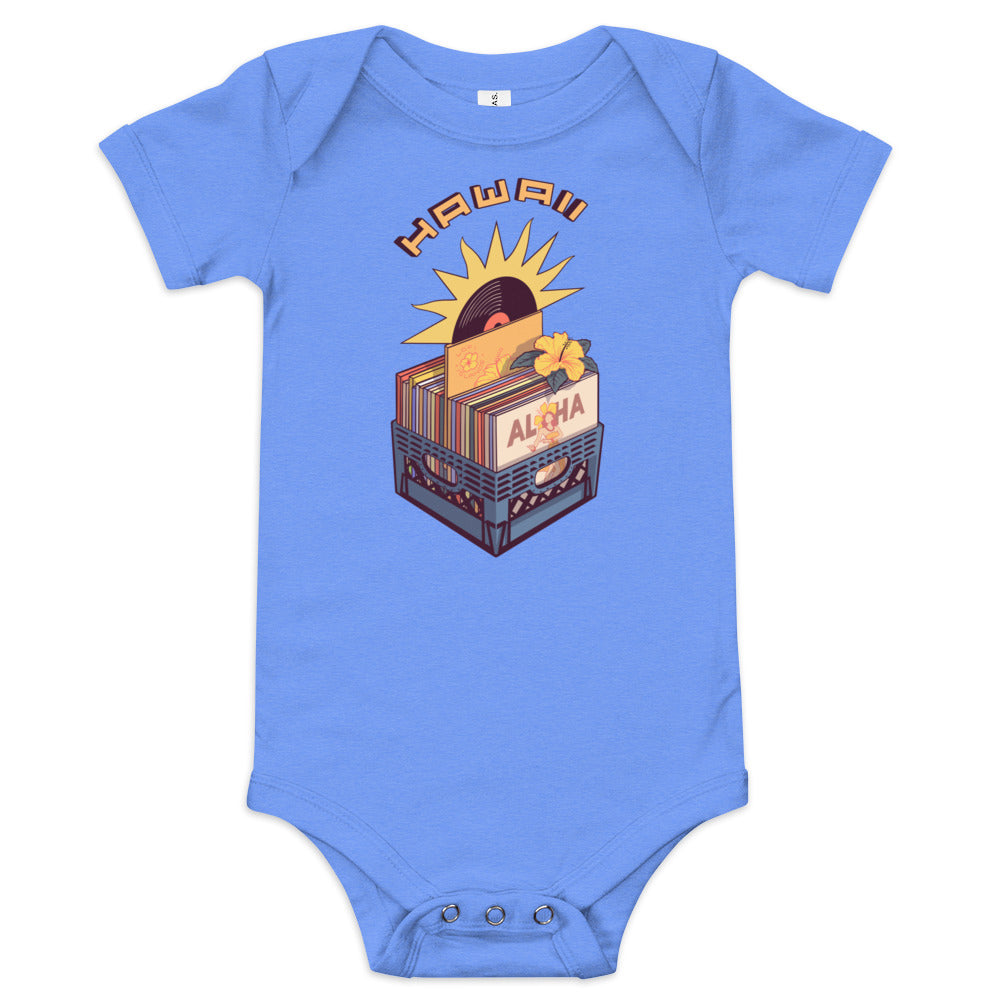 Vinyl Records Baby Short Sleeve One Piece