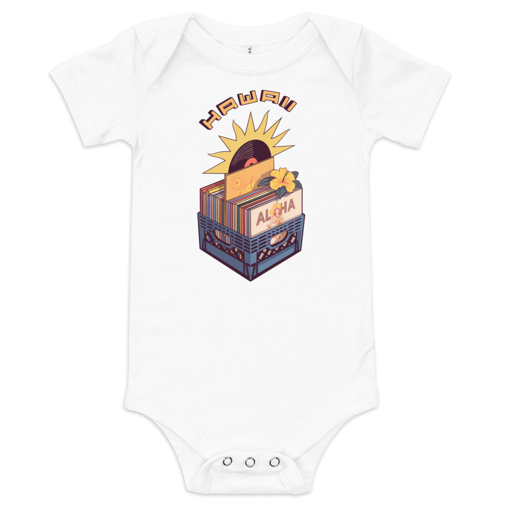 Vinyl Records Baby Short Sleeve One Piece