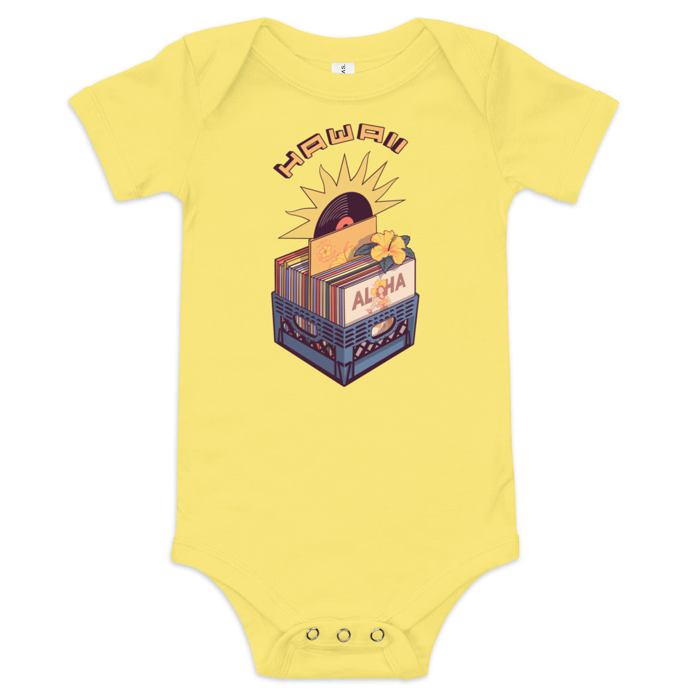 Vinyl Records Baby Short Sleeve One Piece