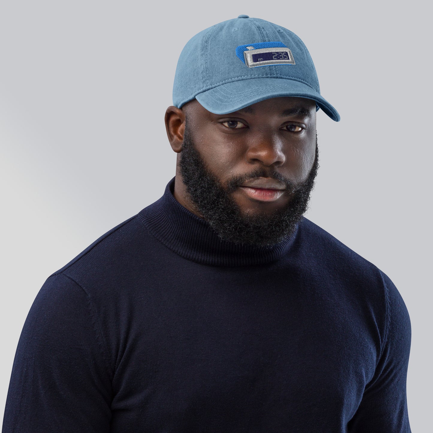 2:35 Anime Clock Denim Hat