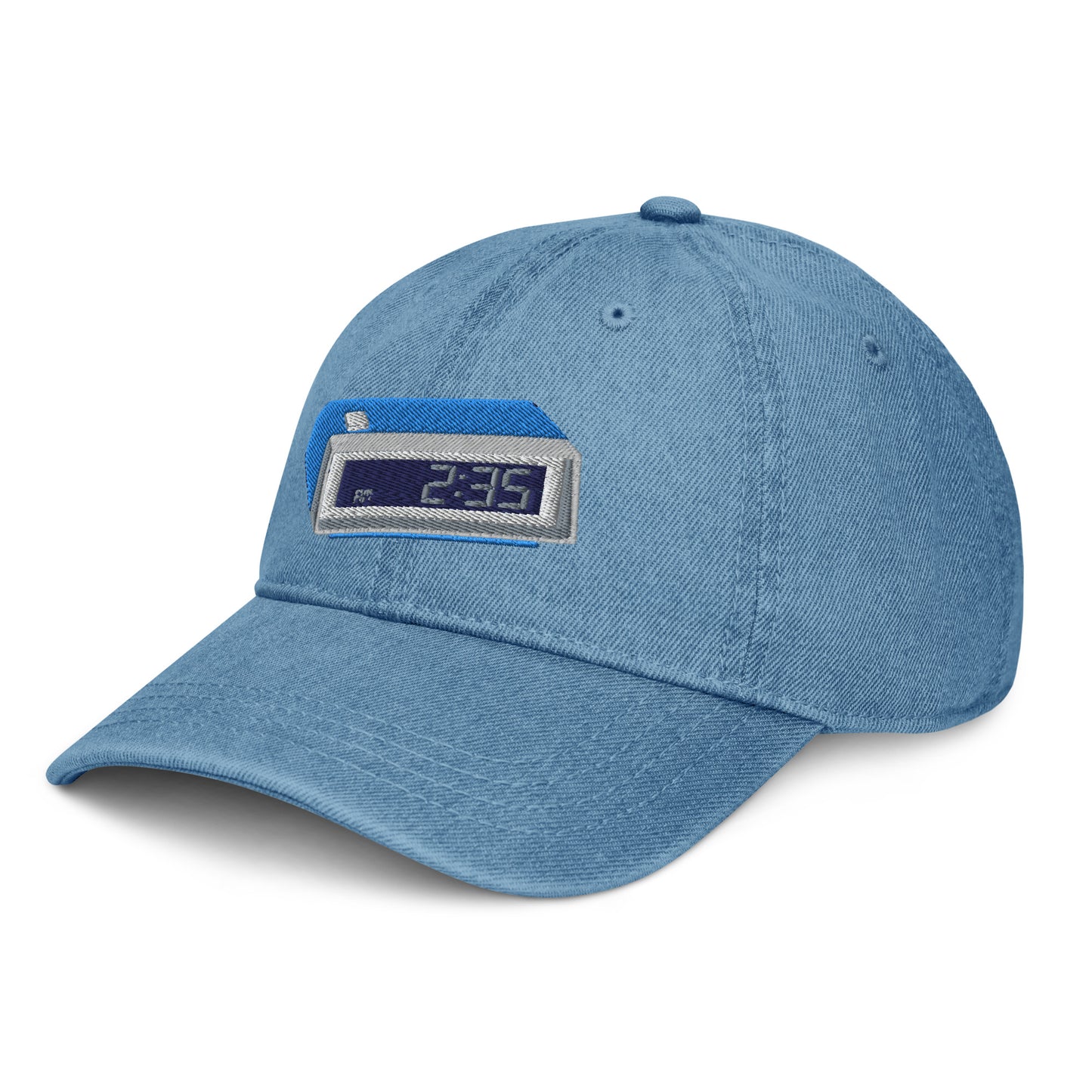 2:35 Anime Clock Denim Hat