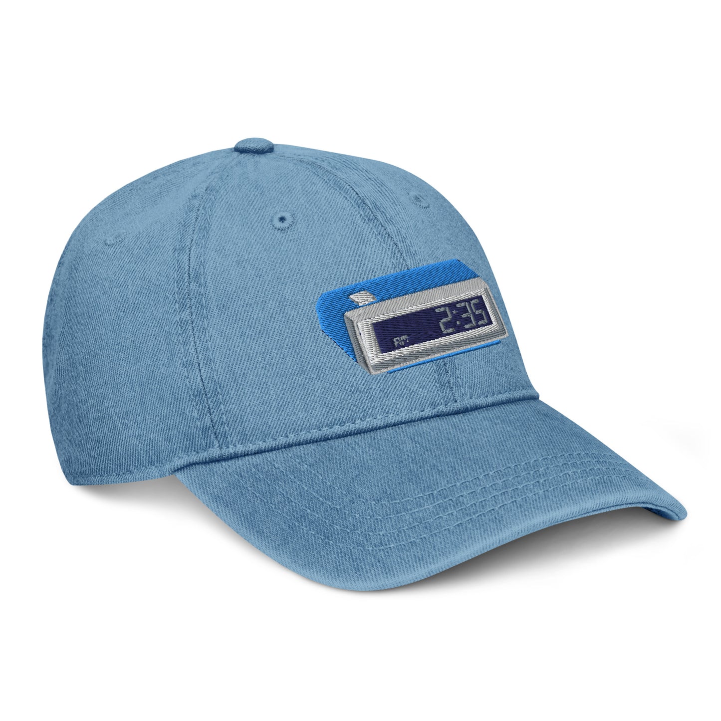 2:35 Anime Clock Denim Hat