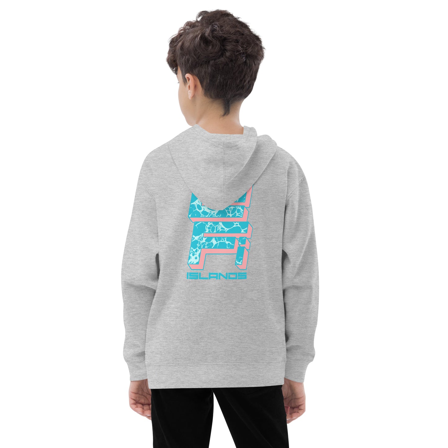 Lo-Fi Islands Keyboard Kids Fleece Hoodie