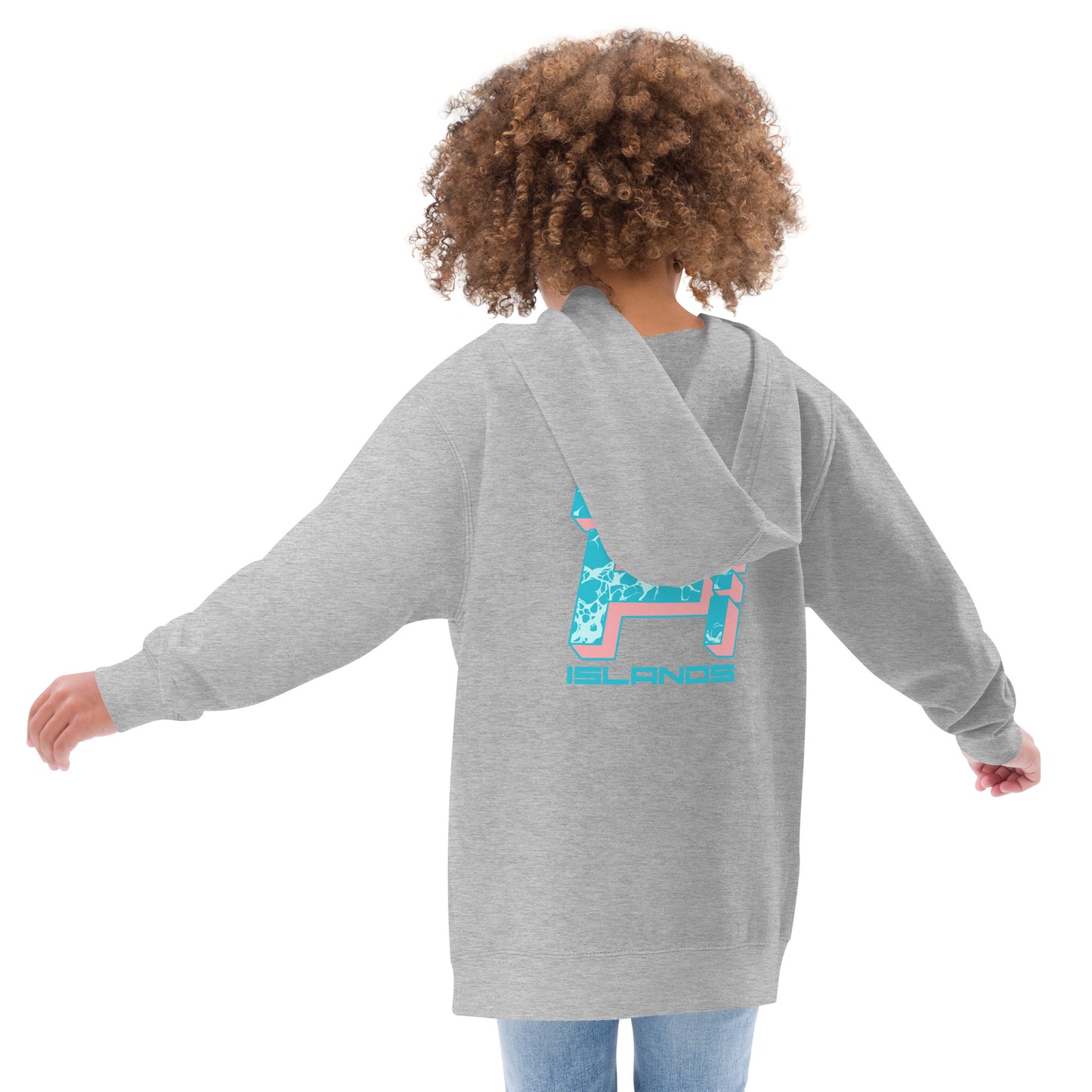 Lo-Fi Islands Keyboard Kids Fleece Hoodie