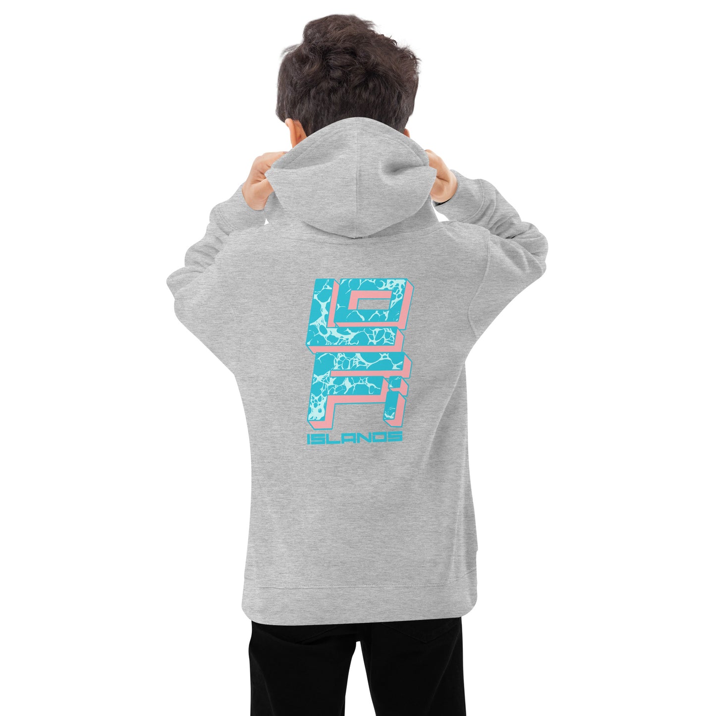 Lo-Fi Islands Keyboard Kids Fleece Hoodie