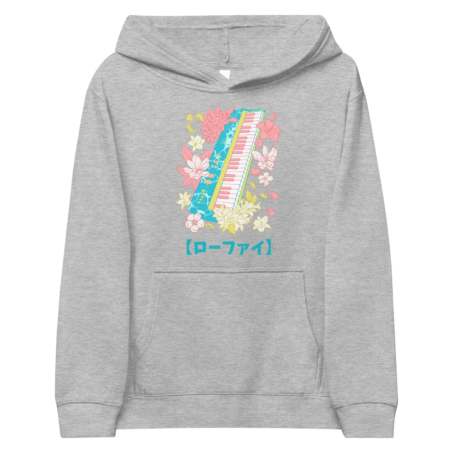 Lo-Fi Islands Keyboard Kids Fleece Hoodie