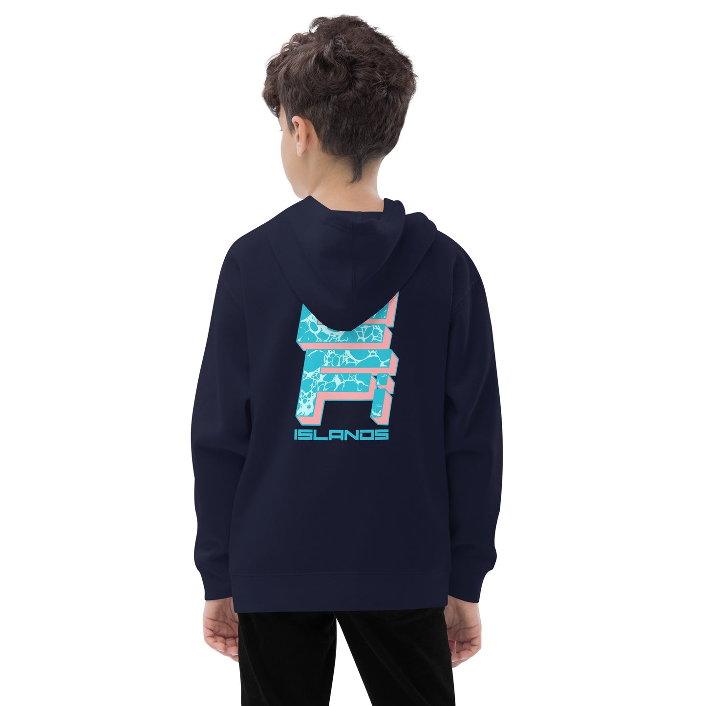 Lo-Fi Islands Keyboard Kids Fleece Hoodie