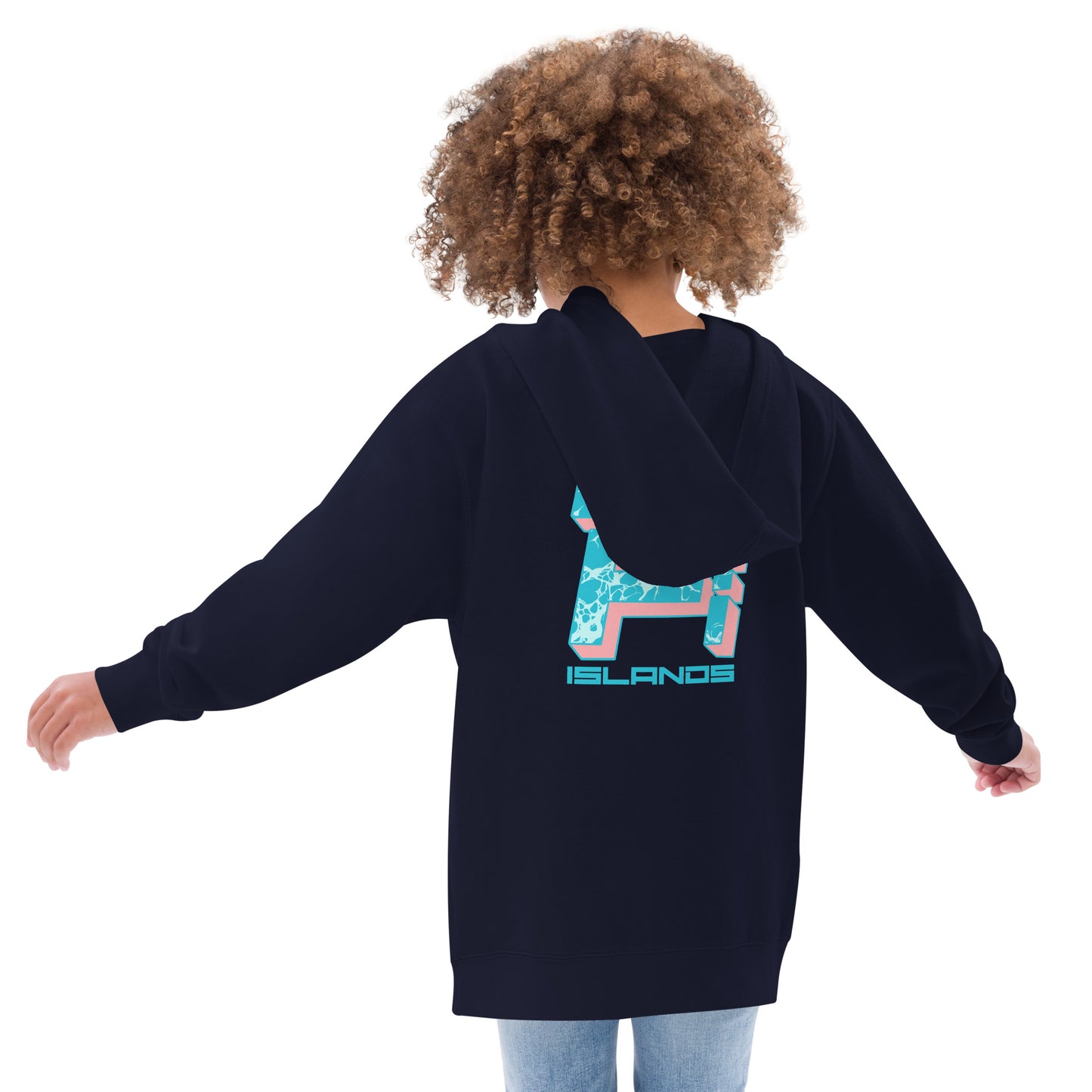 Lo-Fi Islands Keyboard Kids Fleece Hoodie