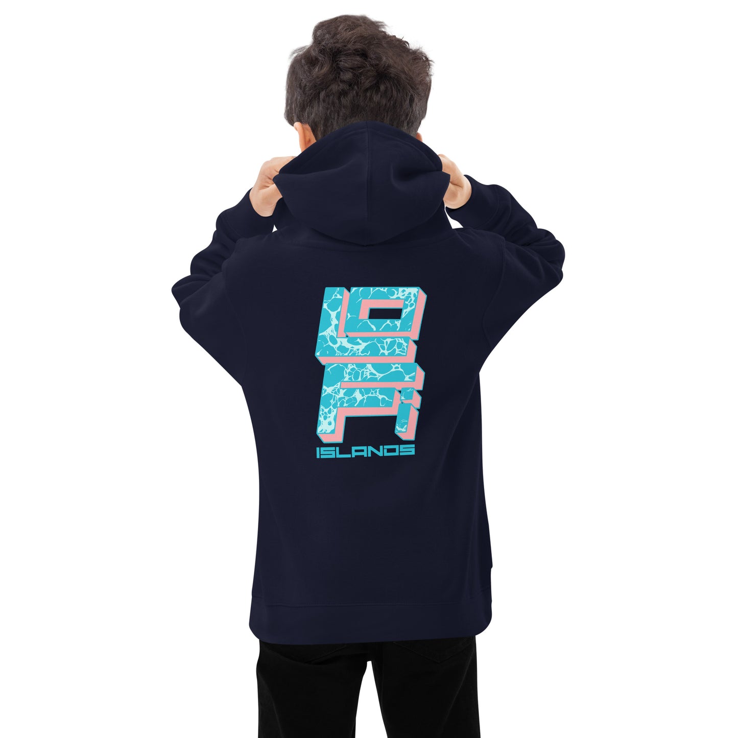 Lo-Fi Islands Keyboard Kids Fleece Hoodie