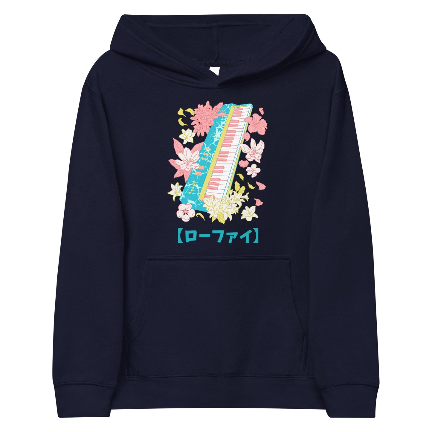 Lo-Fi Islands Keyboard Kids Fleece Hoodie